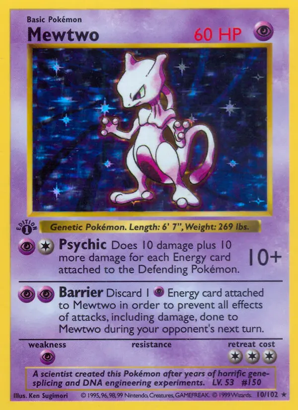 Mewtwo #10 — Base Set