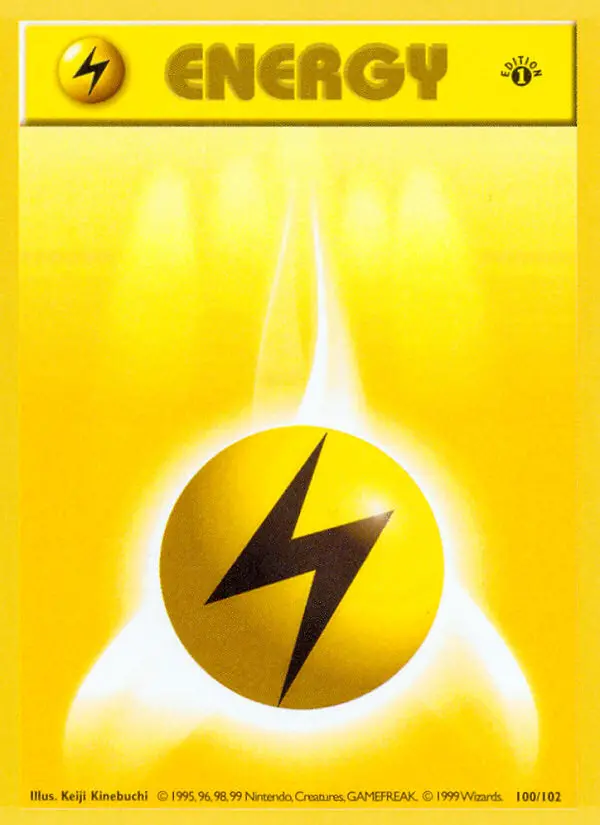 Lightning Energy #100 — Base Set