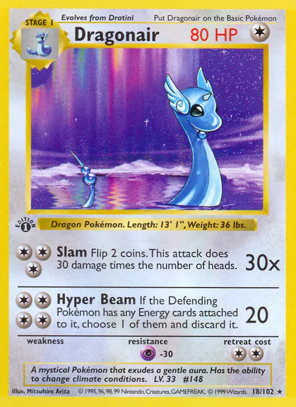 Dragonair #18 — Base Set