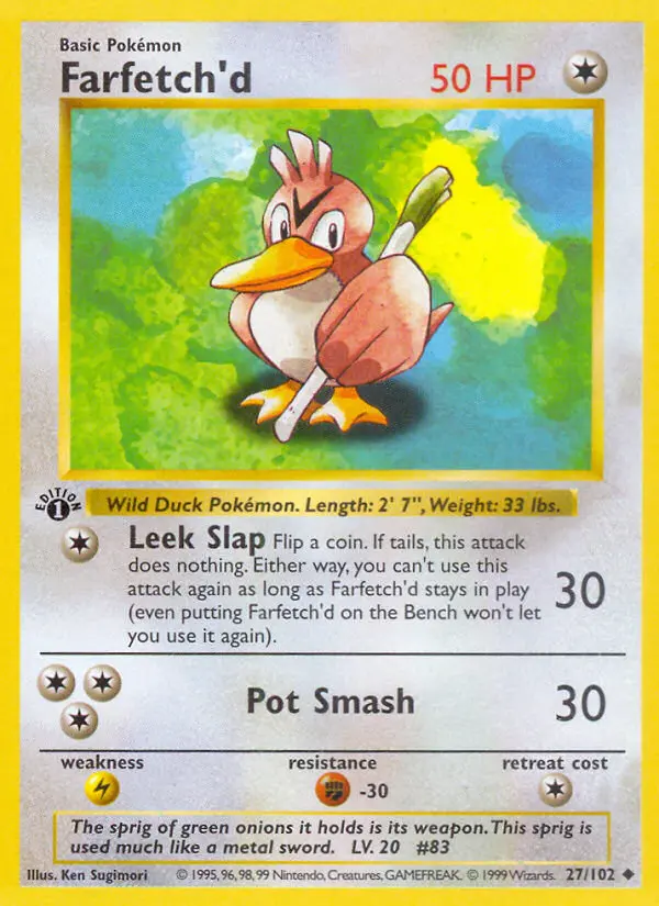 Farfetch'd #27 — Base Set
