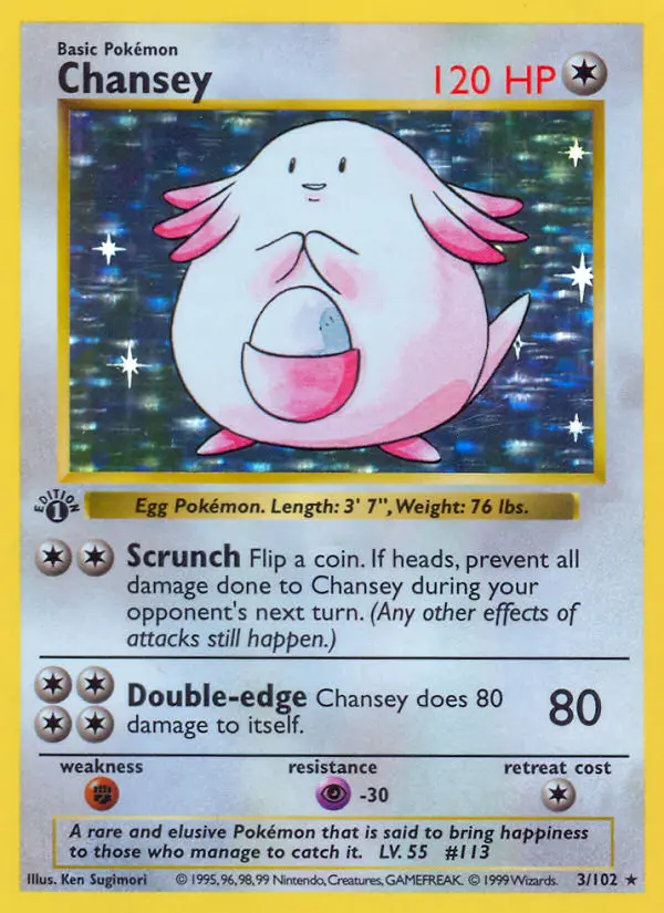 Chansey #3 — Base Set