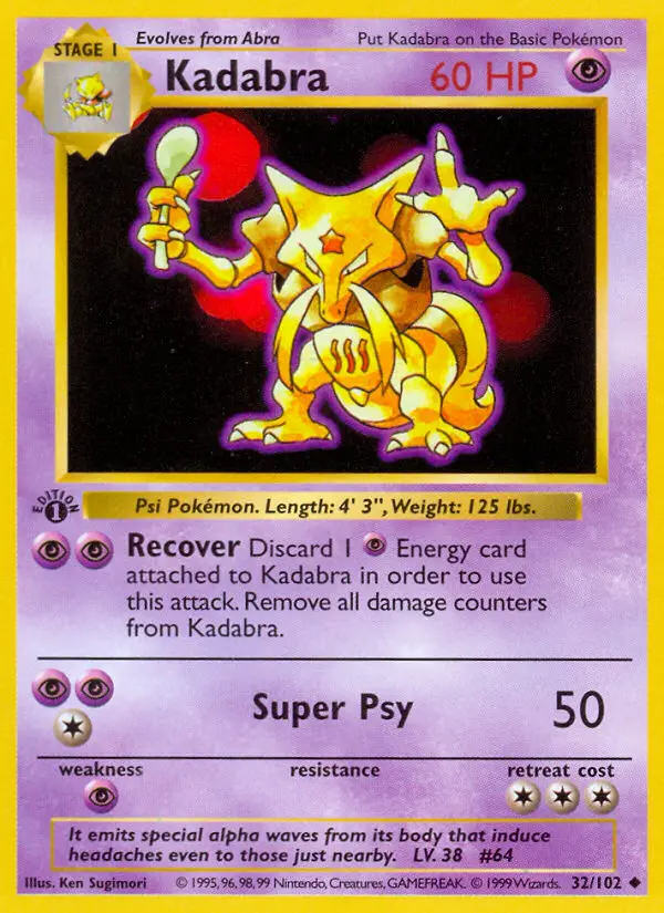 Kadabra #32 — Base Set