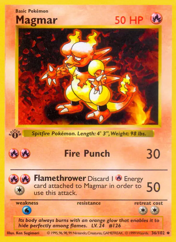 Magmar #36 — Base Set