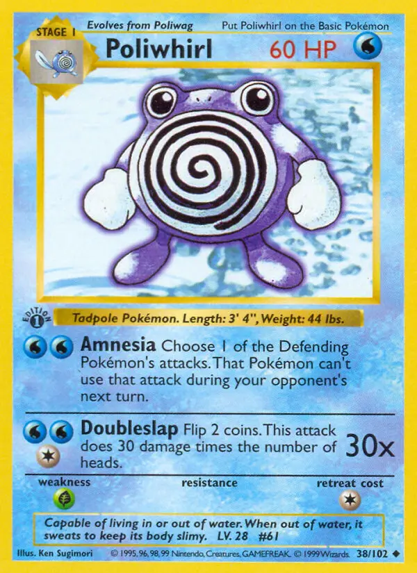 Poliwhirl #38 — Base Set