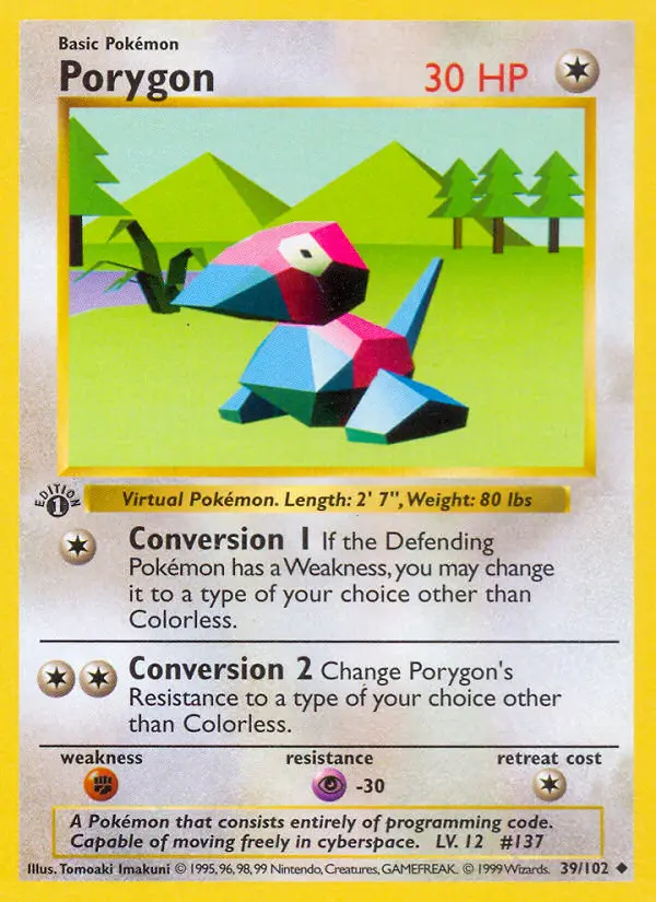 Porygon #39 — Base Set