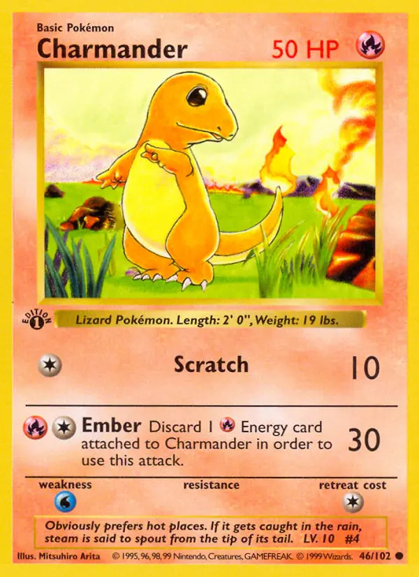 Charmander #46 — Base Set