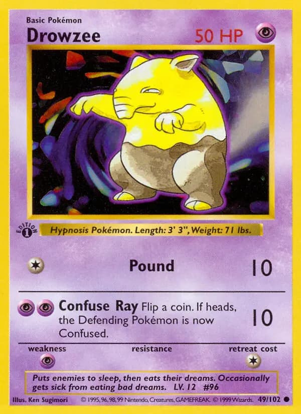 Drowzee #49 — Base Set