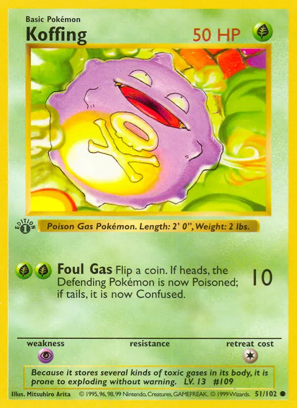 Koffing #51 — Base Set