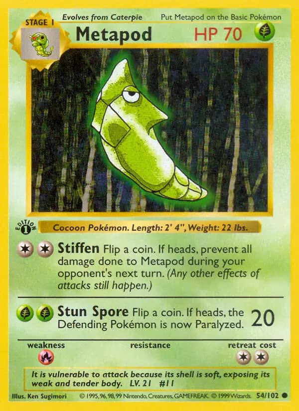 Metapod #54 — Base Set