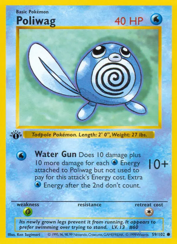 Poliwag #59 — Base Set