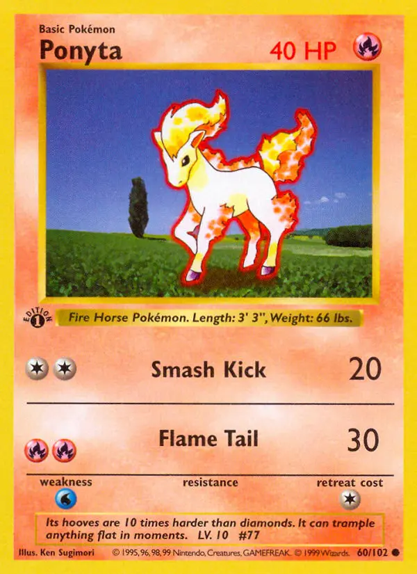 Ponyta #60 — Base Set