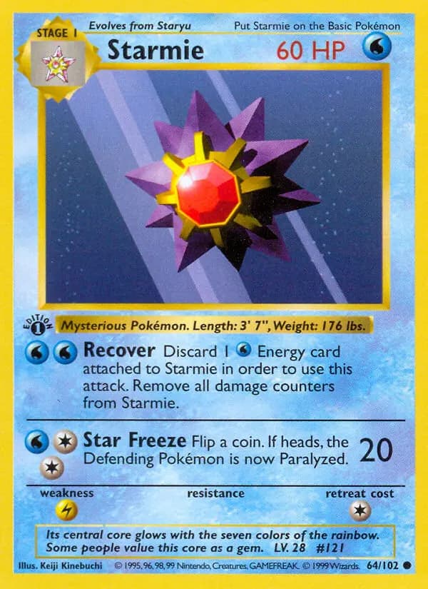 Starmie #64 — Base Set