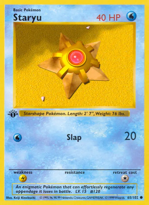 Staryu #65 — Base Set