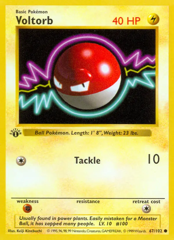 Voltorb #67 — Base Set