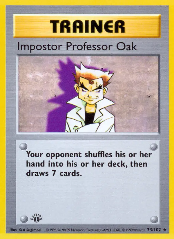 Impostor Professor Oak #73 — Base Set