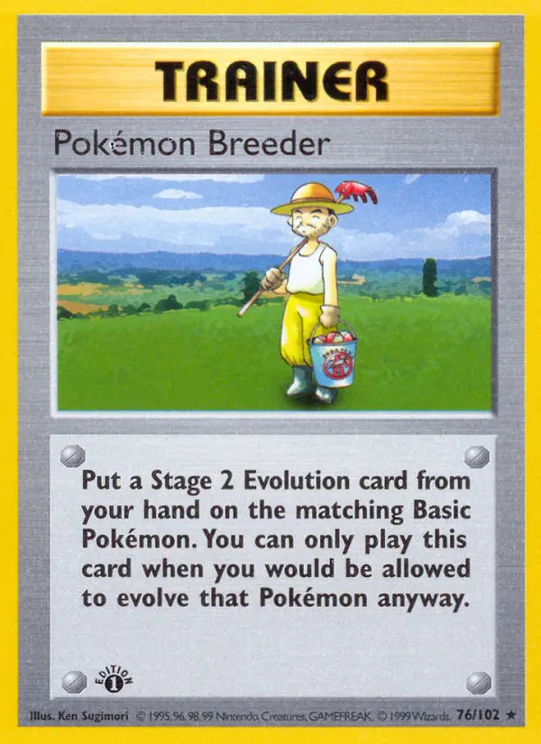 Pokémon Breeder #76 — Base Set