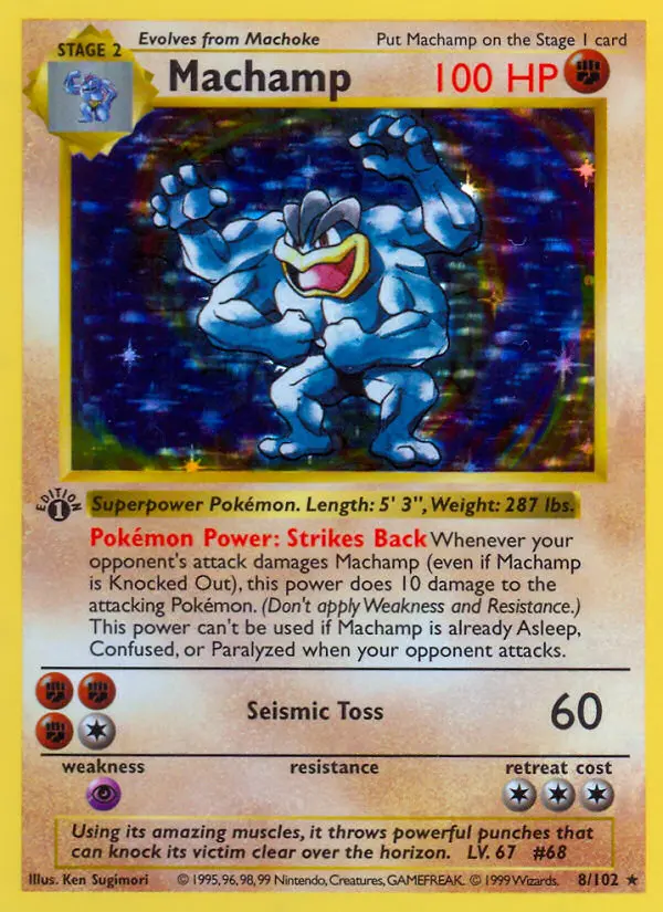 Machamp #8 — Base Set