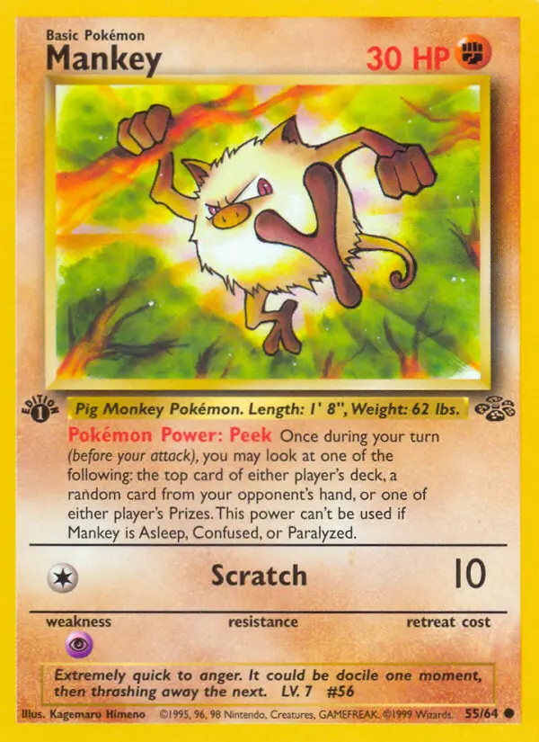Mankey #55 — Jungle