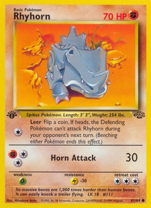 Rhyhorn #61 — Jungle