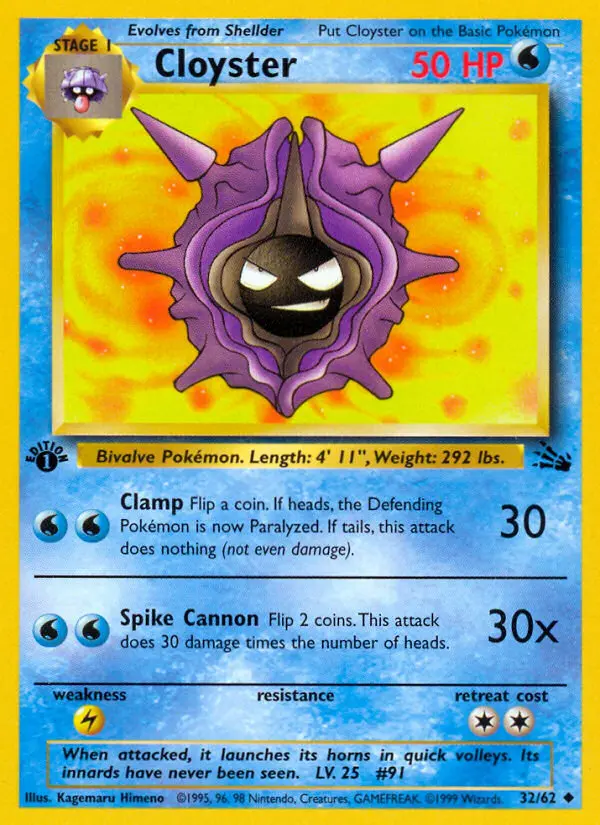 Cloyster #32 — Fossil