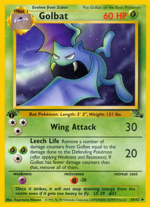 Golbat #34 — Fossil