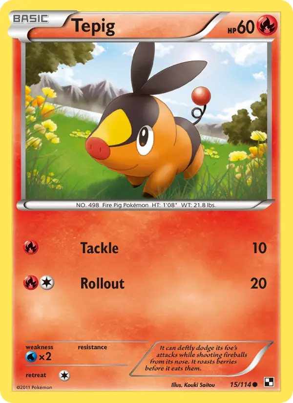 Tepig #15 — Black & White