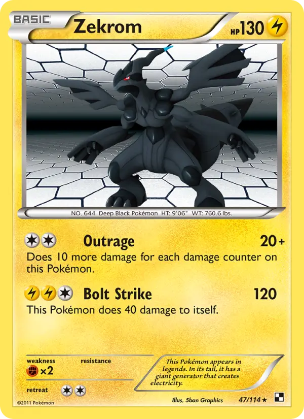 Zekrom #47 — Black & White