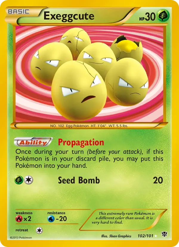 Exeggcute #102 — Plasma Blast