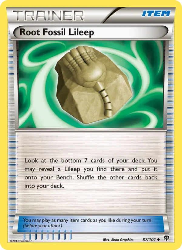 Root Fossil Lileep #87 — Plasma Blast