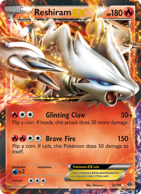 Reshiram-EX #22 — Next Destinies