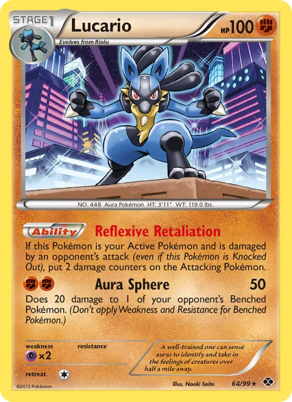 Lucario #64 — Next Destinies