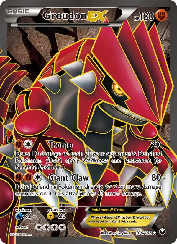 Groudon-EX #106 — Dark Explorers