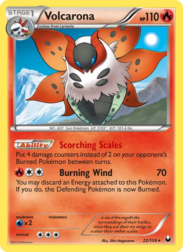 Volcarona #22 — Dark Explorers