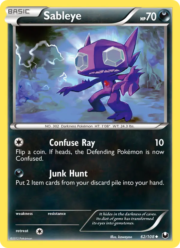 Sableye #62 — Dark Explorers