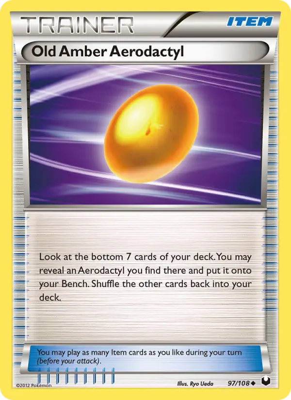 Old Amber Aerodactyl #97 — Dark Explorers