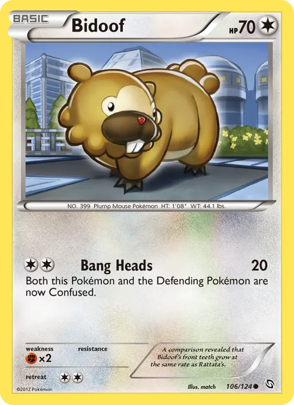 Bidoof #106 — Dragons Exalted