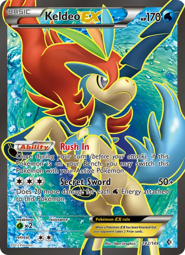 Keldeo-EX #142 — Boundaries Crossed