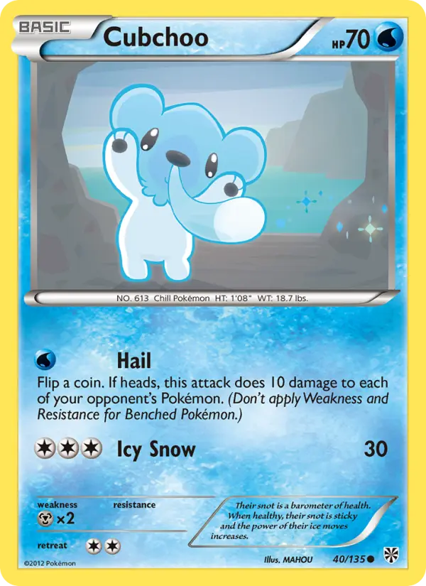 Cubchoo #40 — Plasma Storm