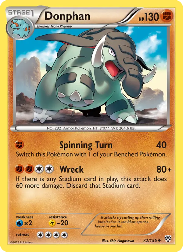Donphan #72 — Plasma Storm