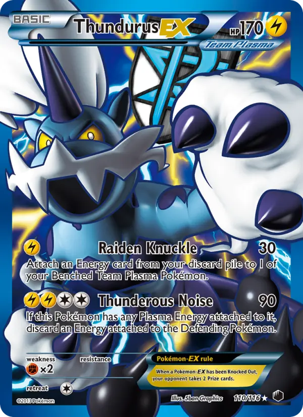 Thundurus-EX #110 — Plasma Freeze