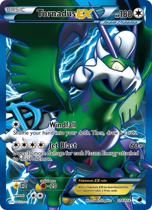 Tornadus-EX #114 — Plasma Freeze