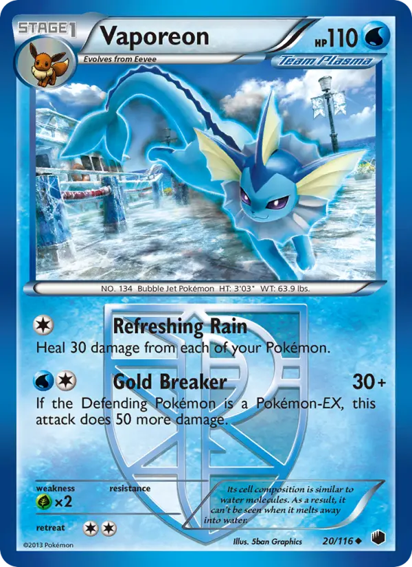 Vaporeon #20 — Plasma Freeze