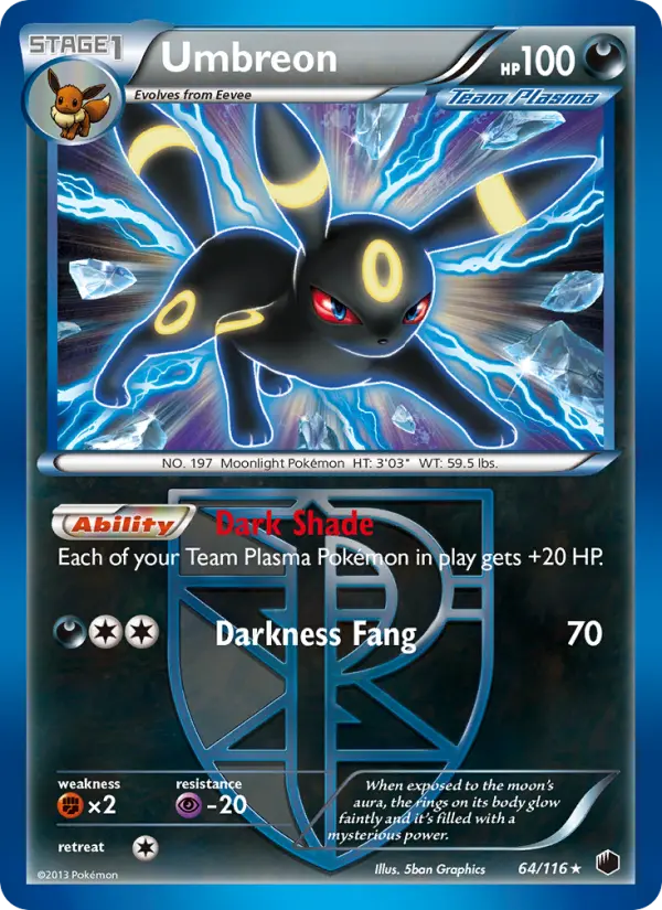 Umbreon #64 — Plasma Freeze