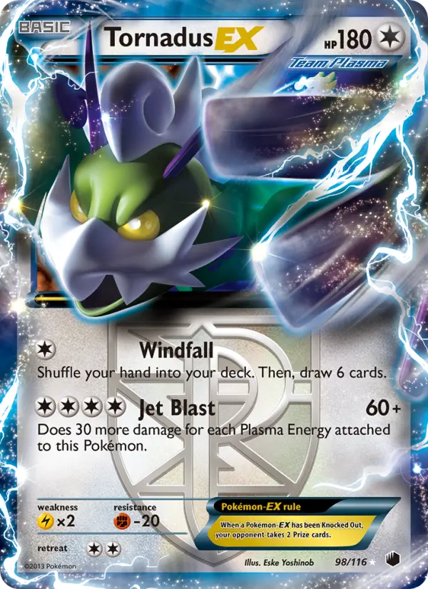 Tornadus-EX #98 — Plasma Freeze
