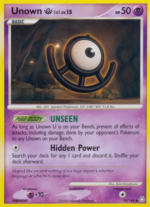 Unown U #78 — Legends Awakened