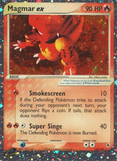 Magmar ex #100 — Ruby & Sapphire
