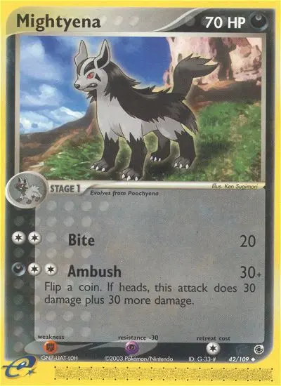 Mightyena #42 — Ruby & Sapphire