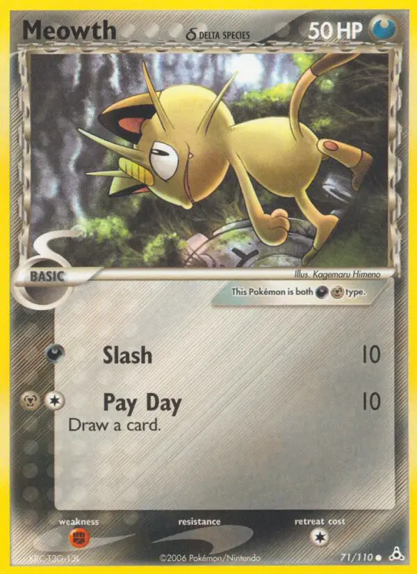 Meowth δ #71 — Holon Phantoms