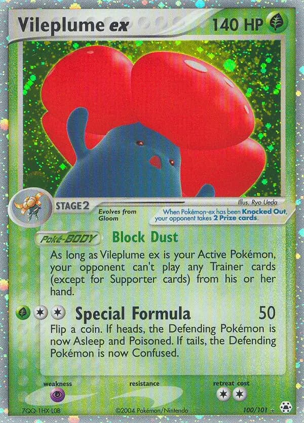 Vileplume ex #100 — Hidden Legends