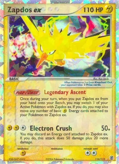 Zapdos ex #116 — FireRed & LeafGreen